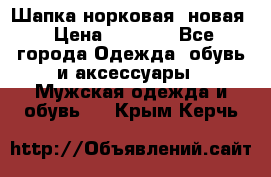 Шапка норковая, новая › Цена ­ 5 000 - Все города Одежда, обувь и аксессуары » Мужская одежда и обувь   . Крым,Керчь